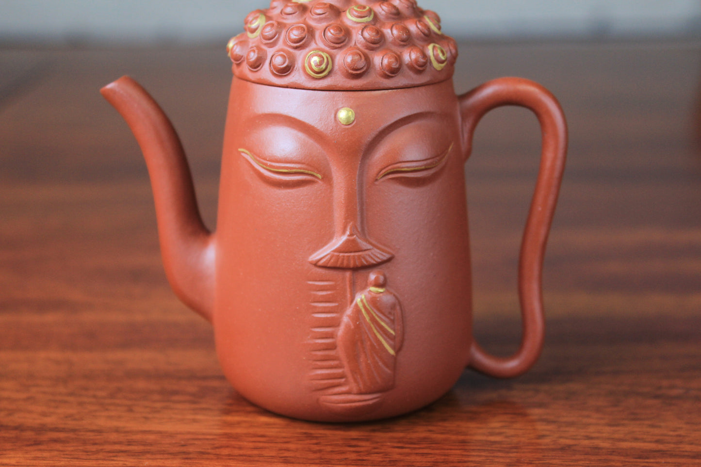 Yixing teapot Buddha half handmade with good zhu ni 135ml