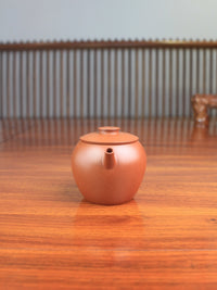 Yixing teapot Ju Lun handmade with Zisha clay-front view