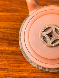 Details of the teapot mouth and lid knob