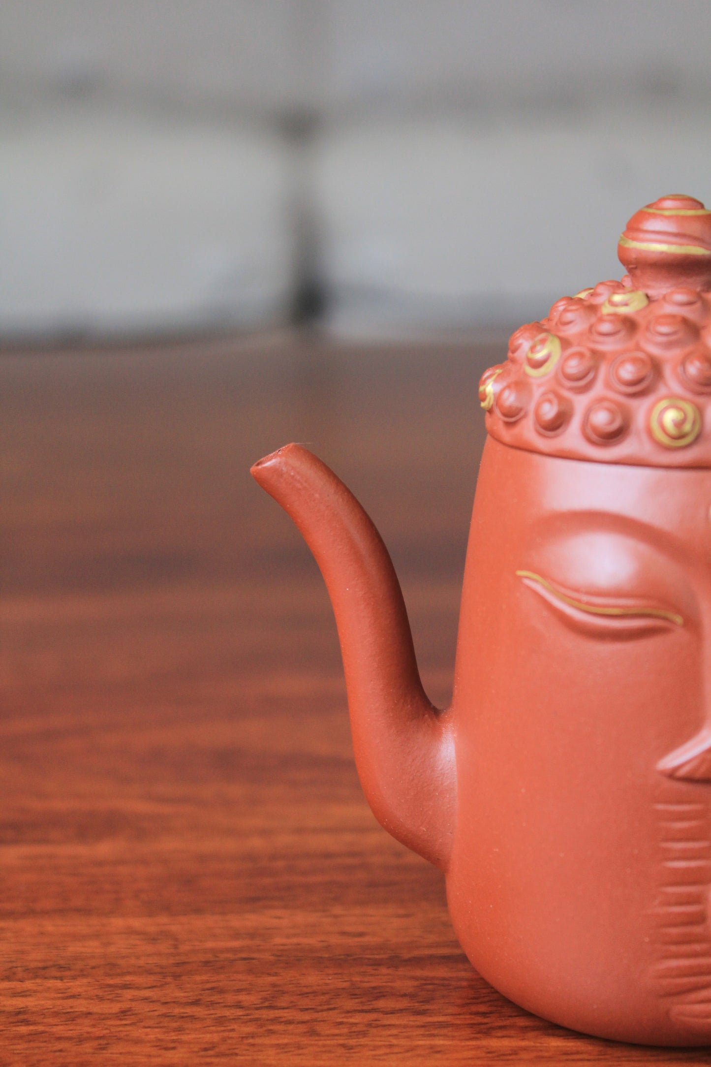 Yixing teapot Buddha half handmade with good zhu ni 135ml