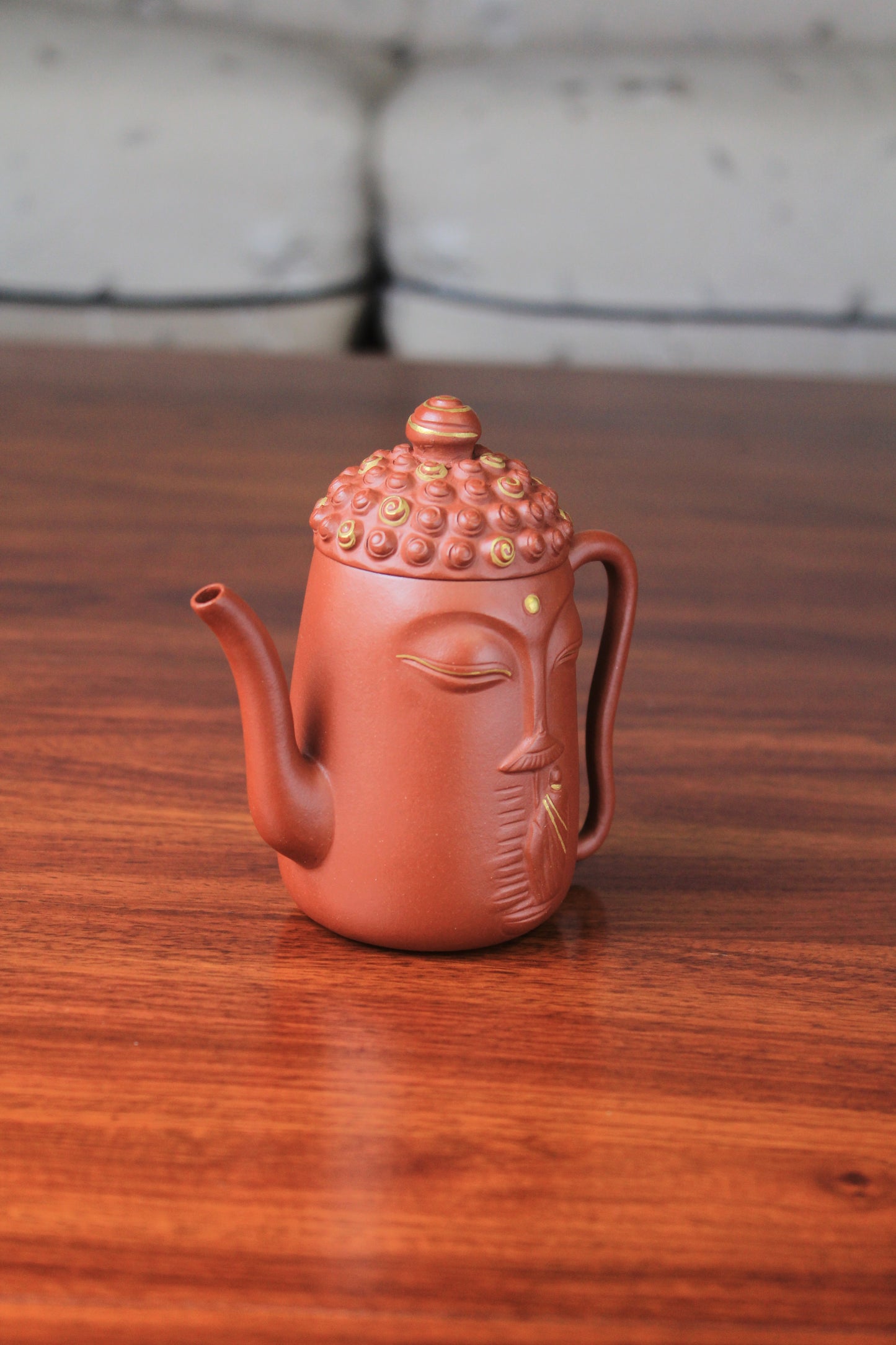 Yixing teapot Buddha half handmade with good zhu ni 135ml