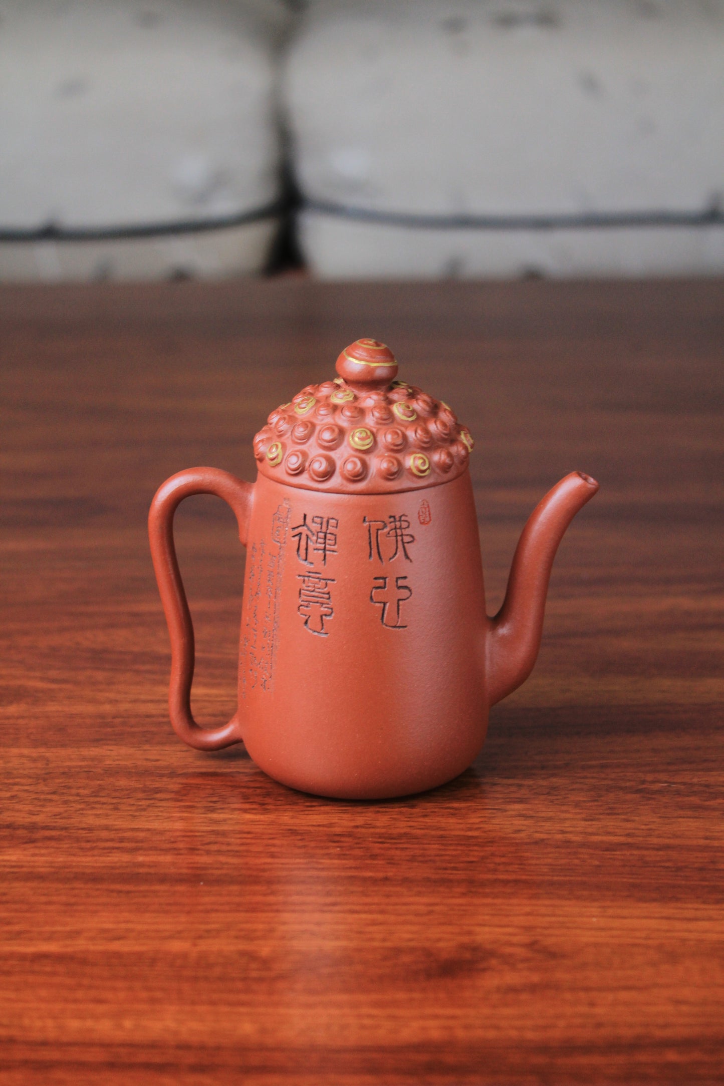Yixing teapot Buddha half handmade with good zhu ni 135ml