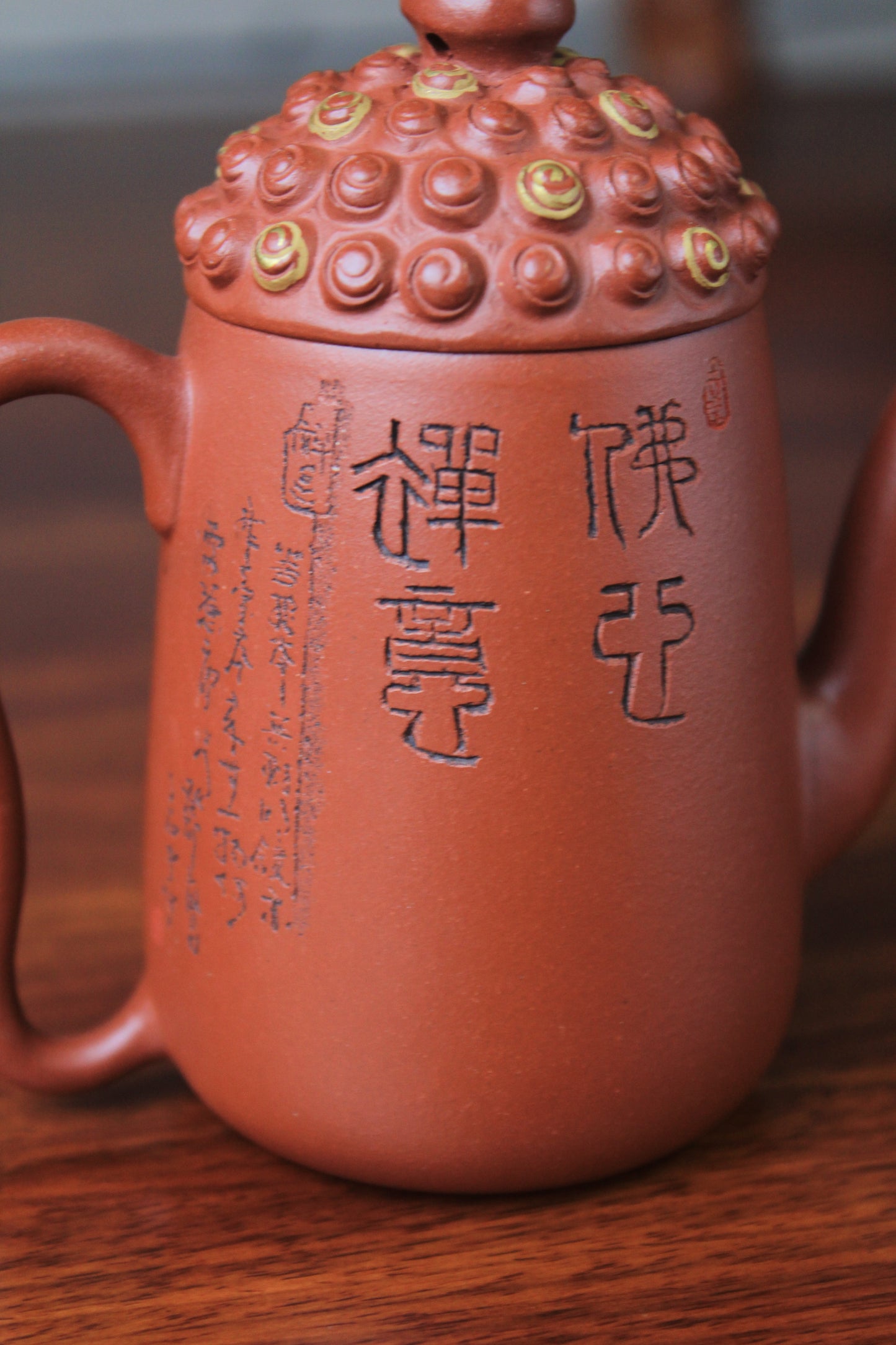 Yixing teapot Buddha half handmade with good zhu ni 135ml