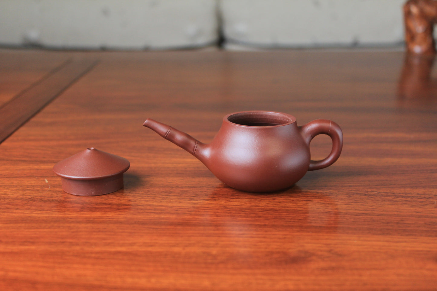 yixing teapot fish man half handmade with good zi ni 75ml