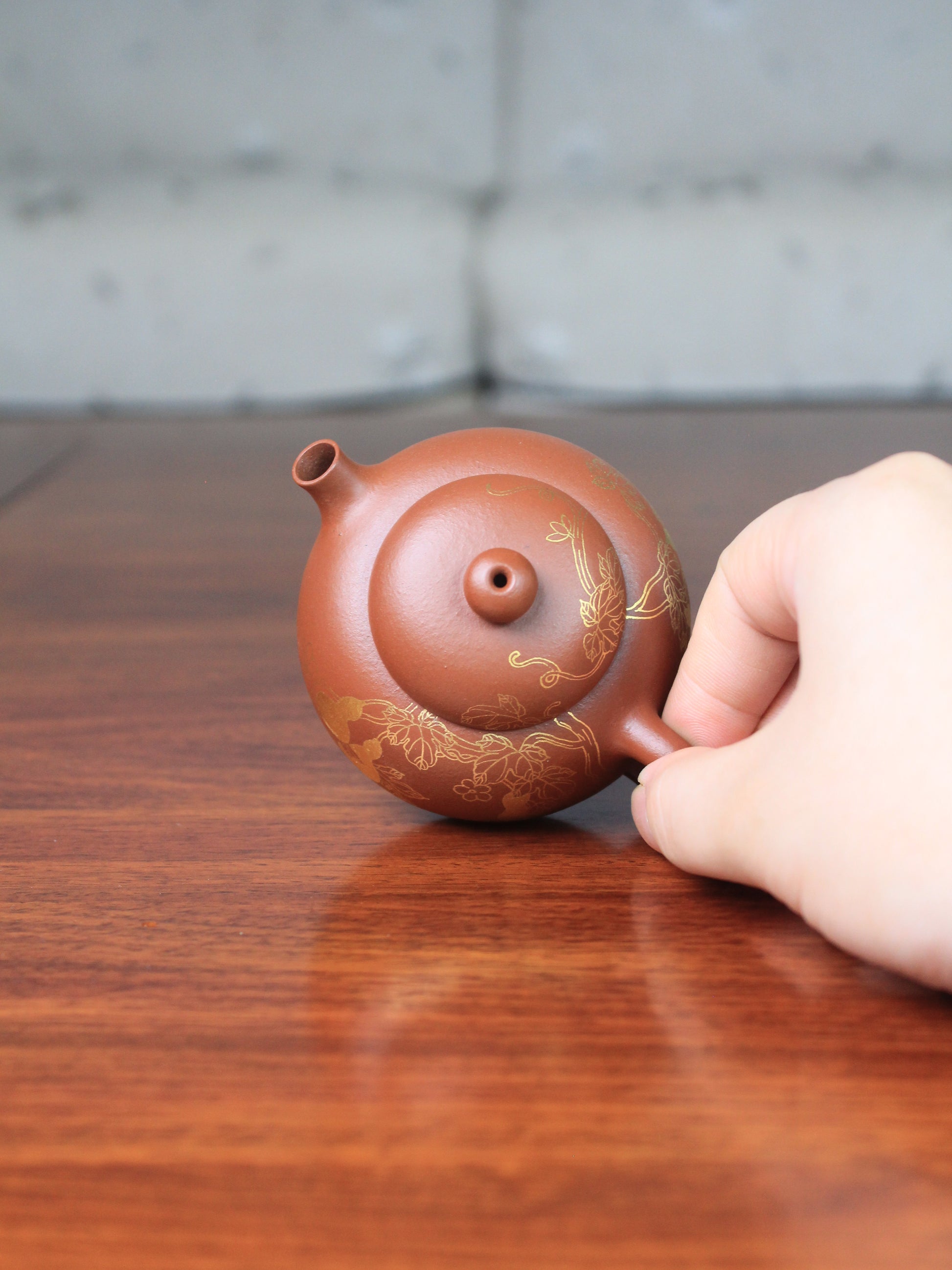 Top view of the zhuni teapot