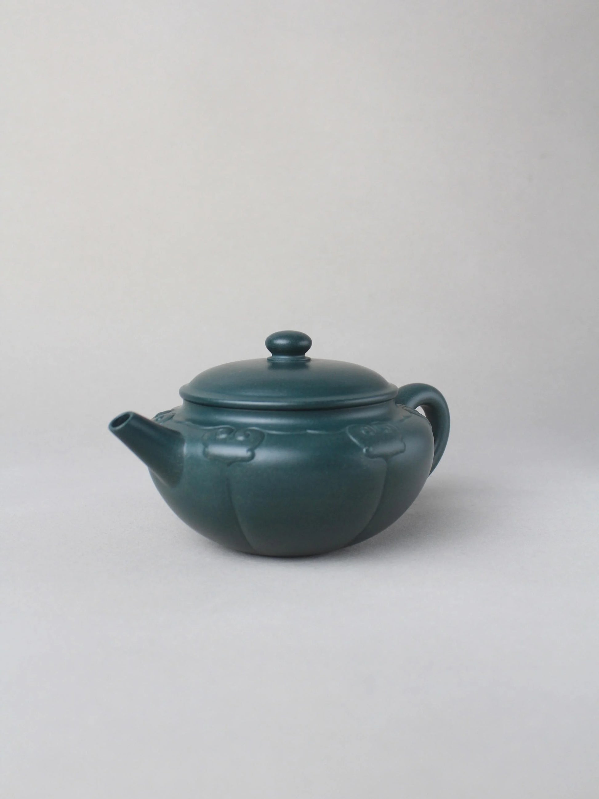 collectible zisha teapot on the table right view