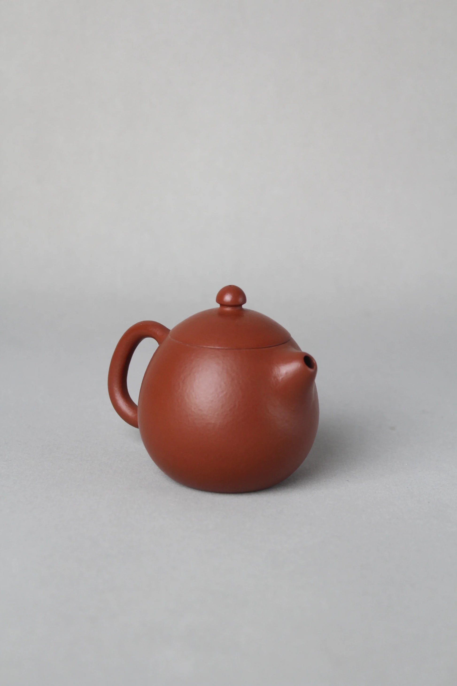 left view of cute small dragon egg zisha teapot