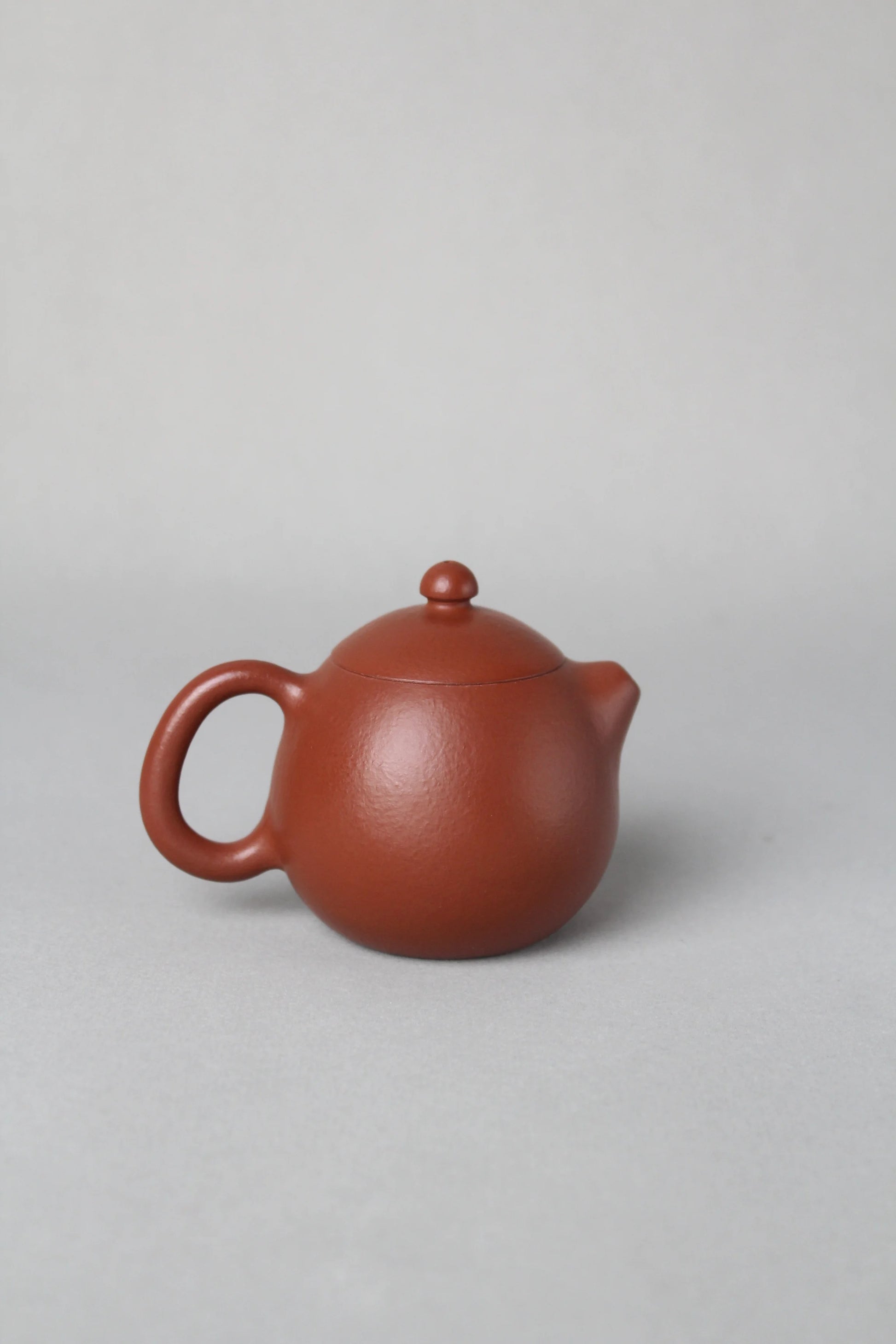 back view of the cute small dragon egg zisha teapot