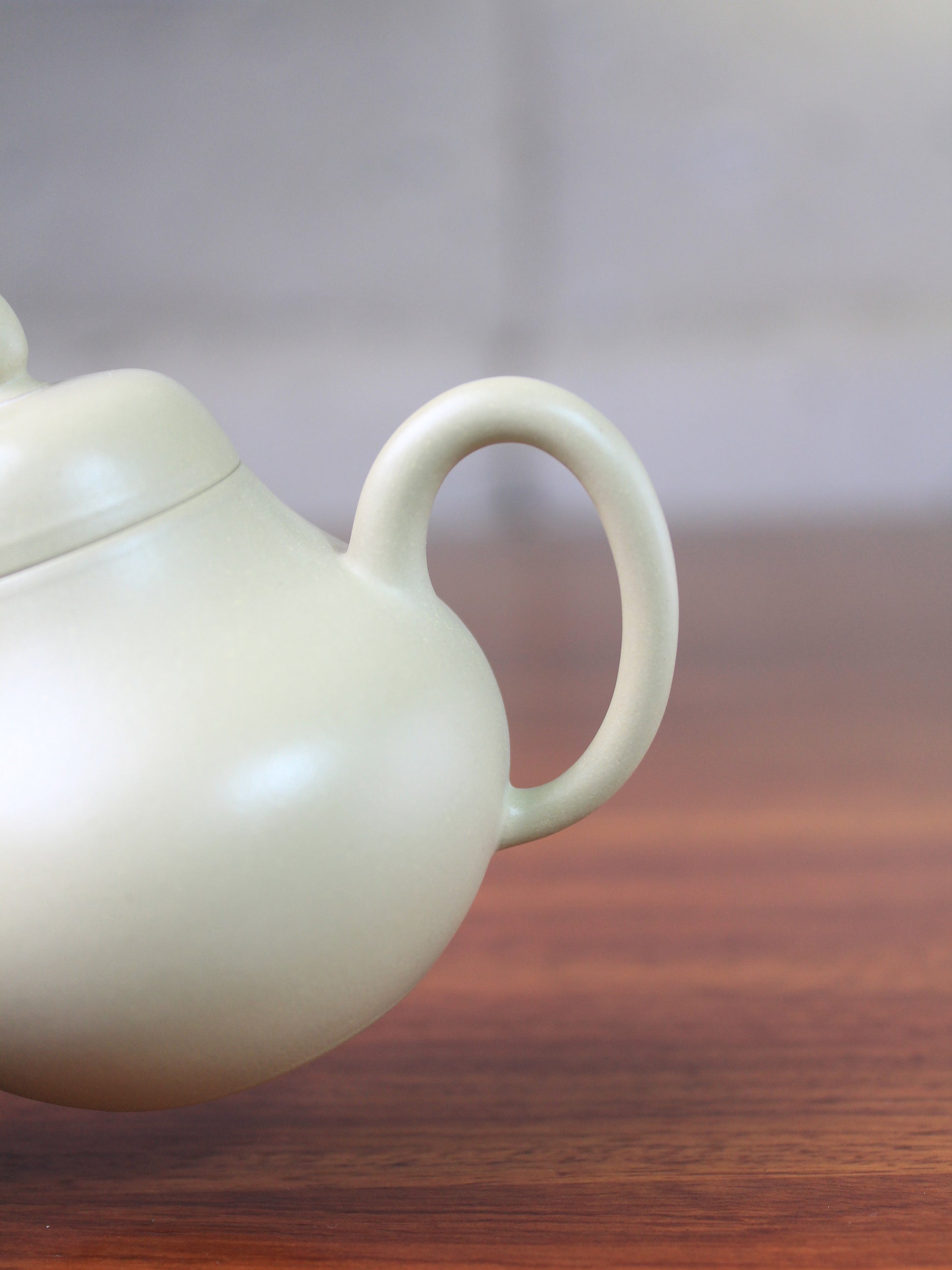 Handle detail of the zisha teapot