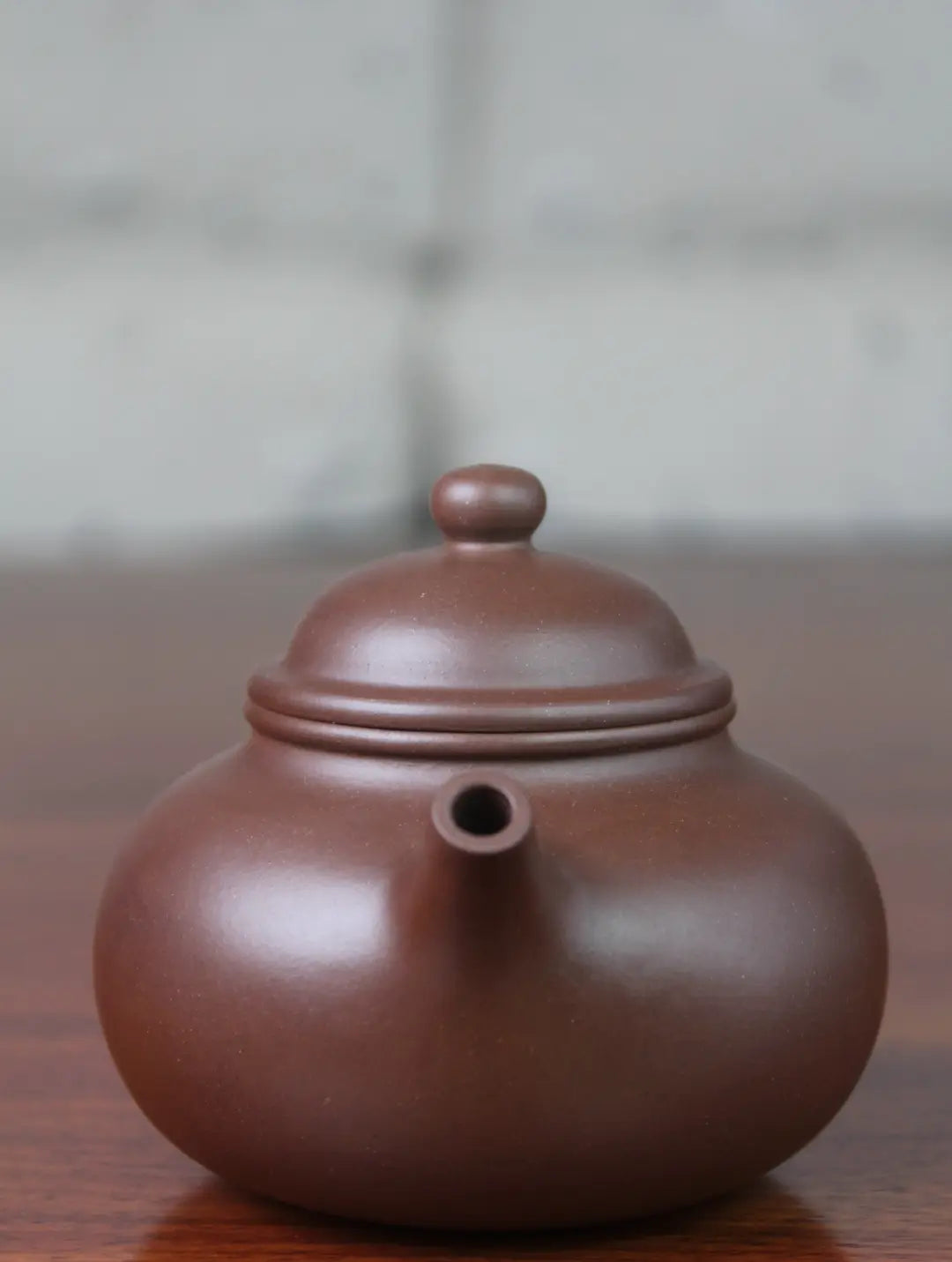 detail of zisha teapot rong tian