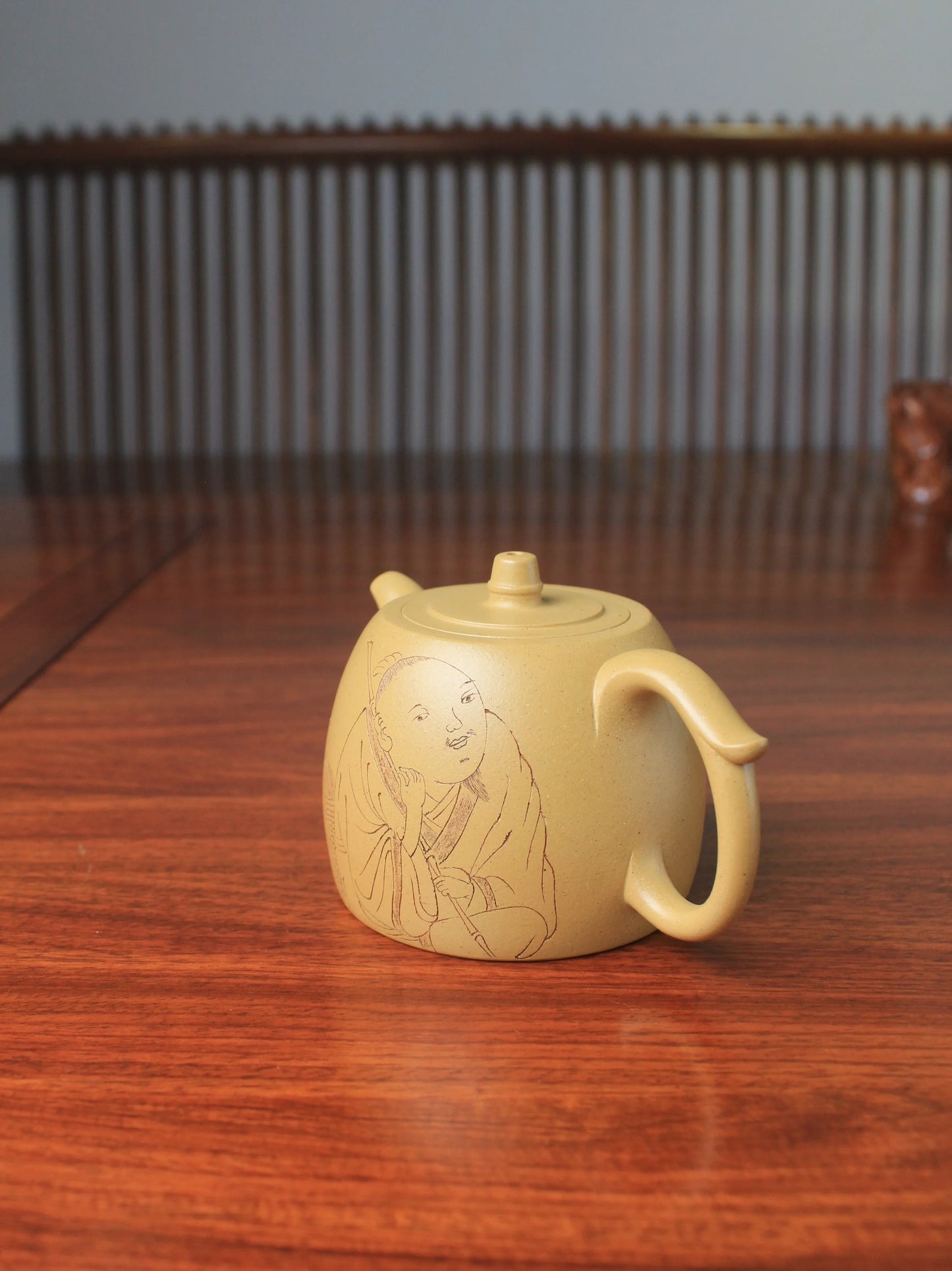 zisha teapot named Han Duo for loose leaf tea -details 