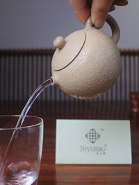the good pour of zisha teapot handmade specially for loose leaf tea 