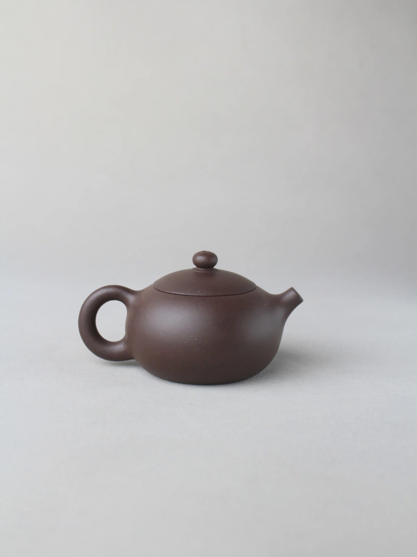 the back view of the yixing zisha xishi teapot