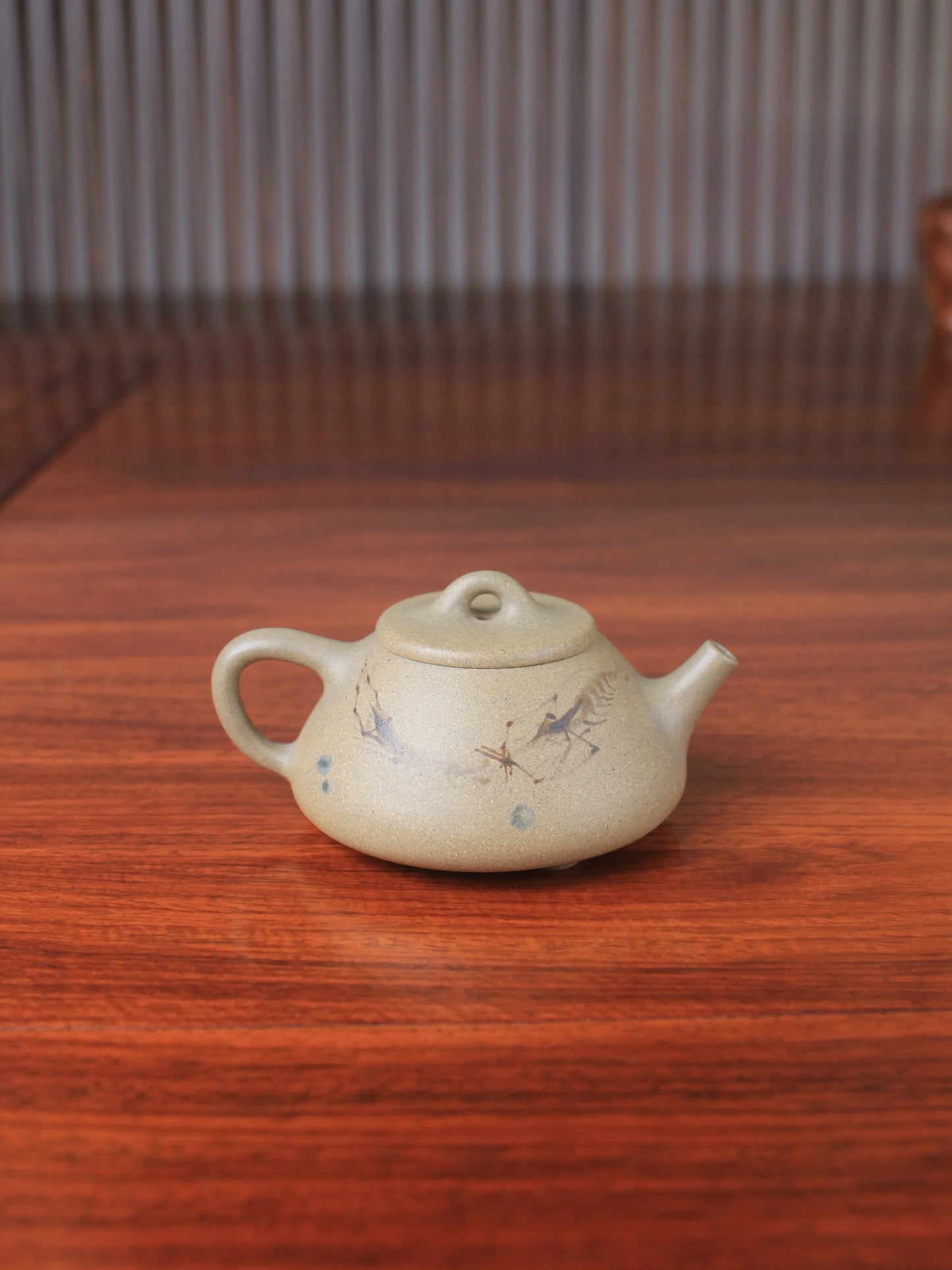 small zisha teapot shi piao for gongfutea - back view