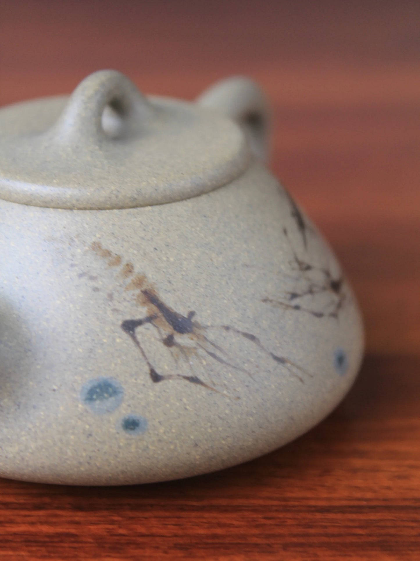 details of small zisha teapot shi piao for gongfutea