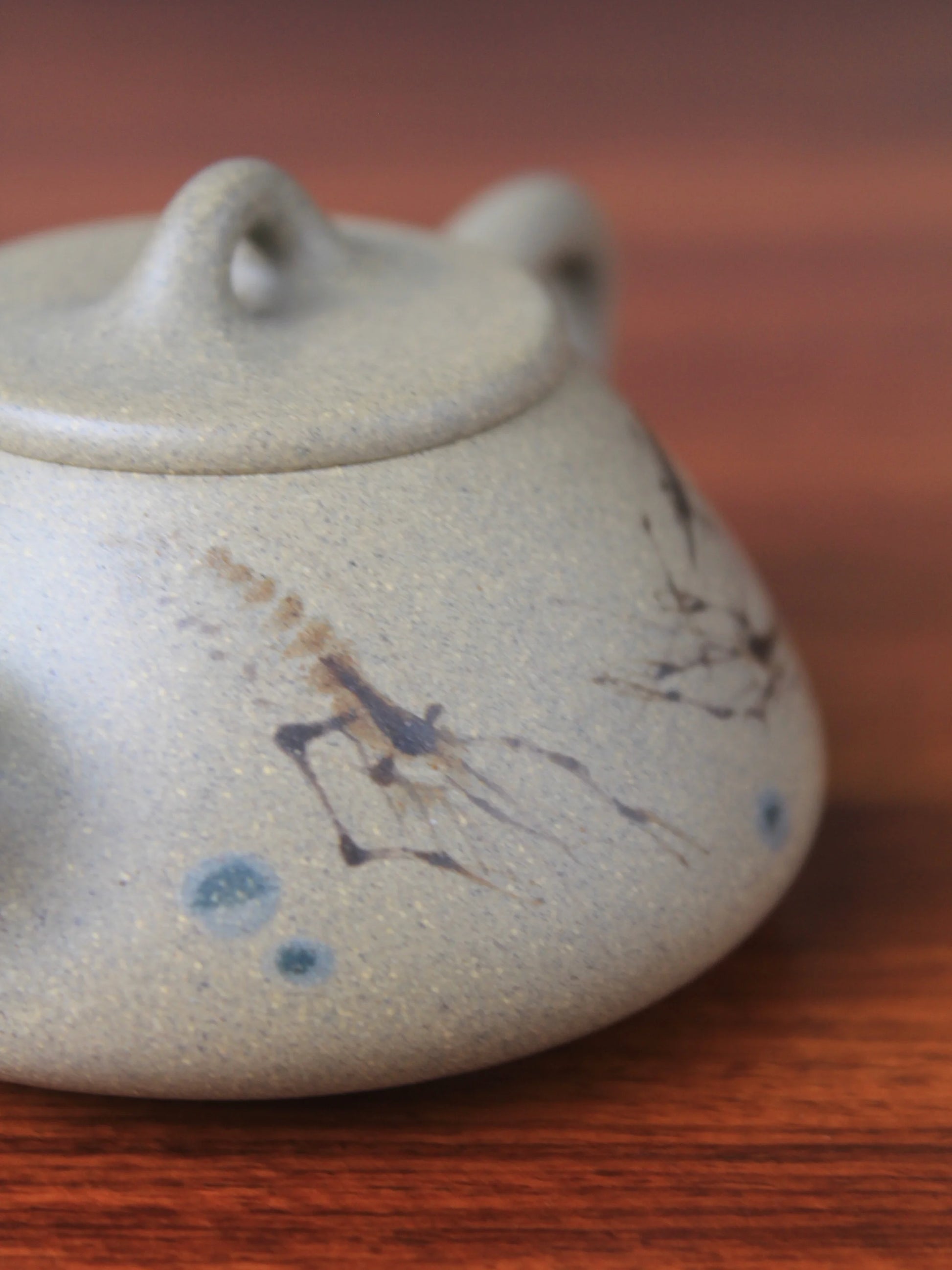 details of small zisha teapot shi piao for gongfutea