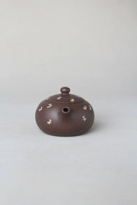 front view of small zisha teapot named xishi