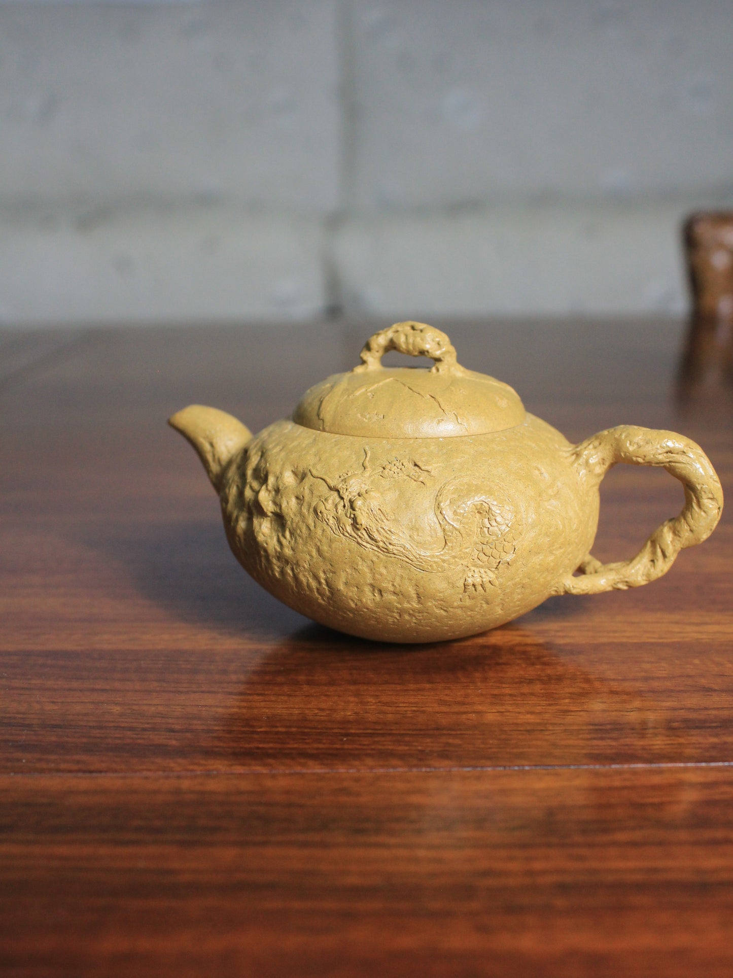 Teapot artwork Dragon gongchun fully handmade by teapot artist Fan 140ml