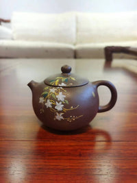Siyutao Teapot , flower xishi,wood fired in dragon kiln ,150ml,full handmade Yixing Teapot（only one piece） - SiYuTao Teapot