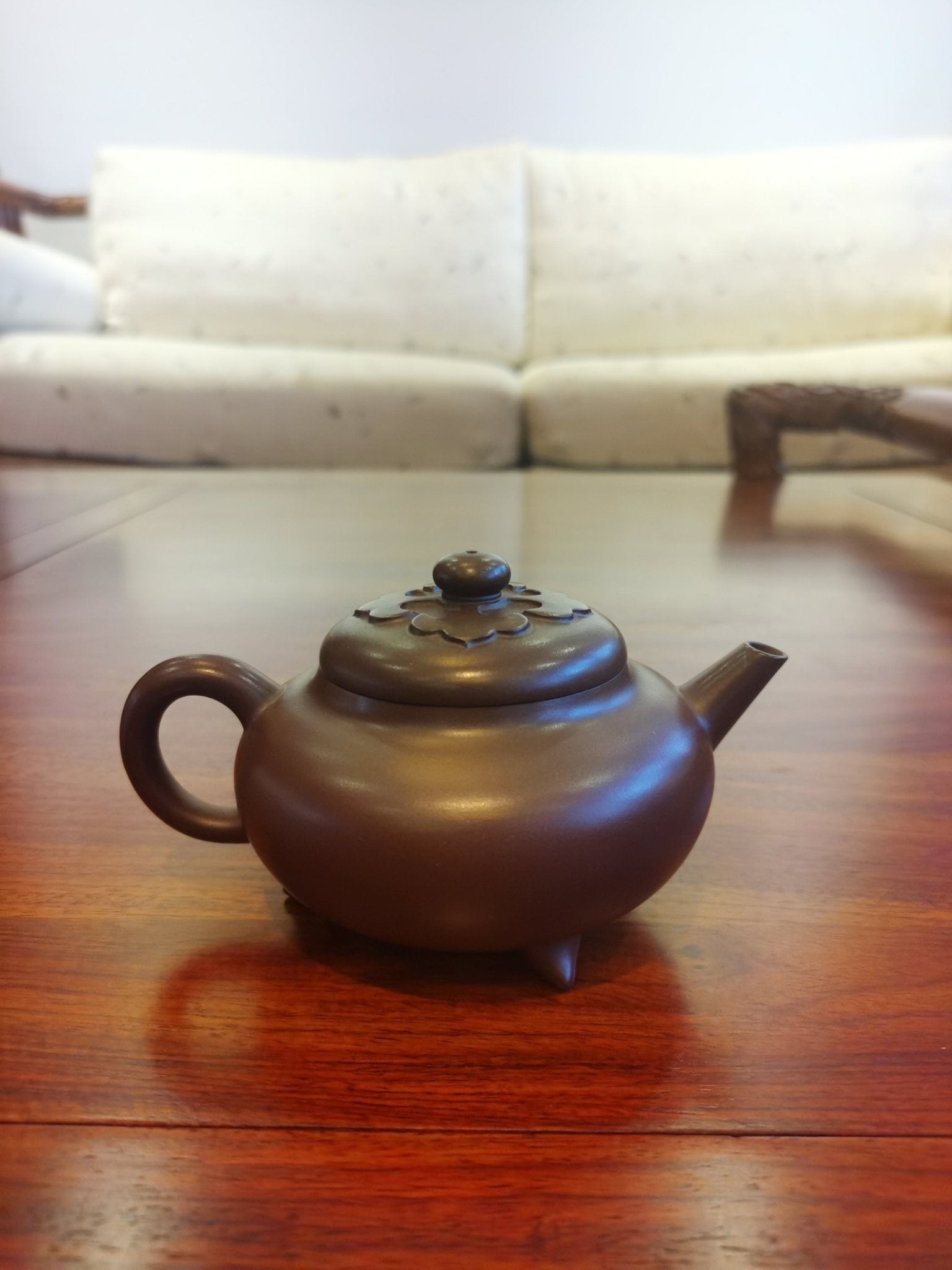 Siyutao Teapot, Good luck 如意, Authentic Yixing Zisha DiCaoQing,Excellent Clay,195ml,Full Handmade,Aged 42years - SiYuTao Teapot